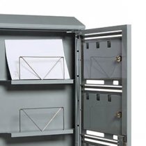 Stående postbox 2x3 Fack - Mörkgrå